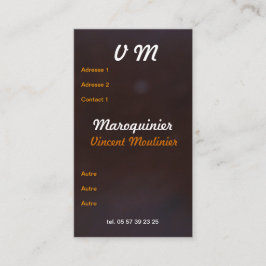 Carte de visite cuir 名刺