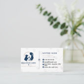 Carte de visite éducateur canin personnalisable  名刺 (スタンド正面)