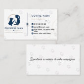 Carte de visite éducateur canin personnalisable  名刺 (正面/裏面)