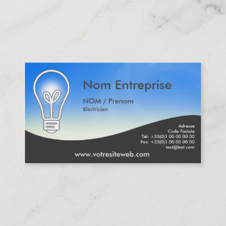 Carte de visite Electricien 名刺
