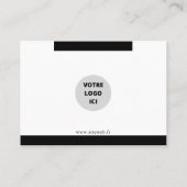 CARTE DE VISITE ÉLÉGANTE ET PERSONNALISÉE 名刺 (裏面)