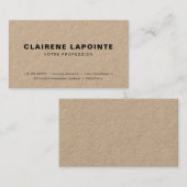 Carte de visite élégante modèle 名刺 (正面/裏面)