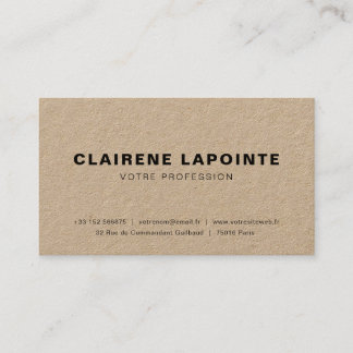 Carte de visite élégante modèle 名刺