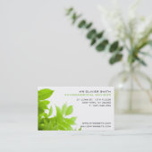 Carte de visite environnement et nature. Ton vert 名刺 (スタンド正面)