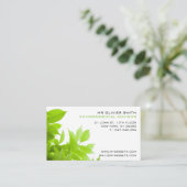 Carte de visite environnement et nature. Ton vert 名刺 (スタンド正面)