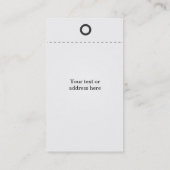 Carte de visite etiquette 名刺 (裏面)