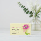 Carte de visite Fleur Aquarelle 名刺 (スタンド正面)