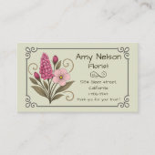 Carte de visite, Flower Shop, Floral Services. 名刺 (正面)