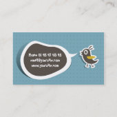 Carte de visite gazouillis 名刺 (裏面)