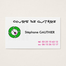 CARTE DE VISITE GUITARE