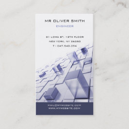 Carte de visite ingénieur bâtiment BTP 名刺