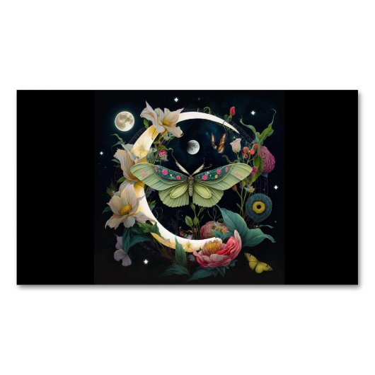 CARTE DE VISITE MAGNETIQUE- PAPILLON DE NUIT マグネット名刺 (正面)