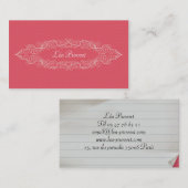 Carte de visite Old Pink 名刺 (正面/裏面)