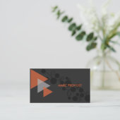 Carte de visite Orange et Grise 名刺 (スタンド正面)