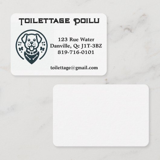  Carte de visite personnalisable 名刺 (正面/裏面)