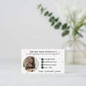 Carte de visite personnalisable garde d’animaux 名刺 (スタンド正面)