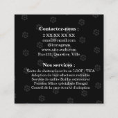 Carte de visite personnalisée Chatterie Maine Coon スクエア名刺 (裏面)