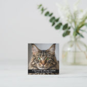 Carte de visite personnalisée Chatterie Maine Coon スクエア名刺 (スタンド正面)