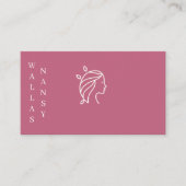 carte de visite pour coiffeuse 名刺 (正面)