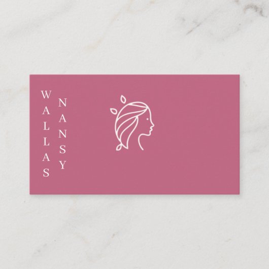 carte de visite pour coiffeuse 名刺 (正面)