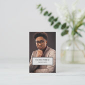 Carte de visite professionnelle avec photo 名刺 (スタンド正面)