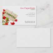 Carte de visite professionnelle, camping 名刺 (正面/裏面)