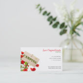 Carte de visite professionnelle, camping 名刺 (スタンド正面)