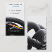 Carte de visite professionnelle électricien 名刺 (正面/裏面)