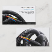 Carte de visite professionnelle électricien 名刺 (正面/裏面)