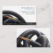 Carte de visite professionnelle électricien 名刺 (正面/裏面)