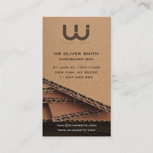 Carte de visite professionnelle, fond carton 名刺 (正面)