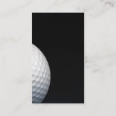 Carte de visite professionnelle, fond noir golf 名刺 (裏面)