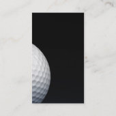 Carte de visite professionnelle, fond noir golf 名刺 (裏面)