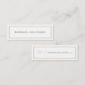 Carte de visite professionnelle - Minimaliste スキニー名刺 (正面/裏面)