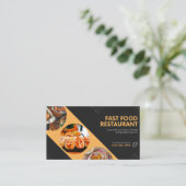 carte de visite restaurant fast food 名刺 (スタンド正面)