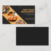 carte de visite restaurant fast food 名刺 (正面/裏面)