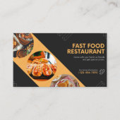 carte de visite restaurant fast food 名刺 (正面)