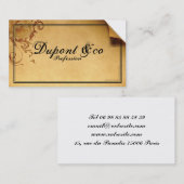 Carte de visite retro - Retro Business card 名刺 (正面/裏面)