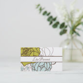 Carte de visite Romantic Flowers 名刺 (スタンド正面)
