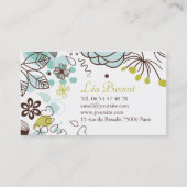 Carte de visite Romantic Flowers 名刺 (裏面)