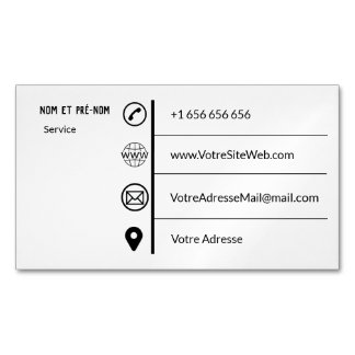 Carte de visite Simple マグネット名刺
