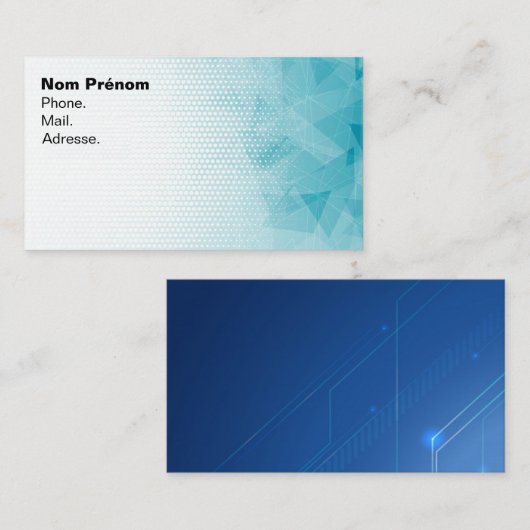 Carte de visite simple et efficace 名刺 (正面/裏面)