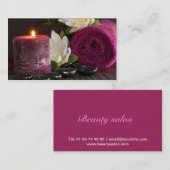 Carte de visite spas et salon de beauté 名刺 (正面/裏面)