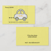 CARTE DE VISITE VOITURE 名刺 (正面/裏面)