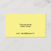 CARTE DE VISITE VOITURE 名刺 (裏面)