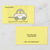 CARTE DE VISITE VOITURE 名刺 (正面/裏面)
