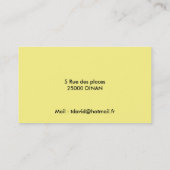 CARTE DE VISITE VOITURE 名刺 (裏面)