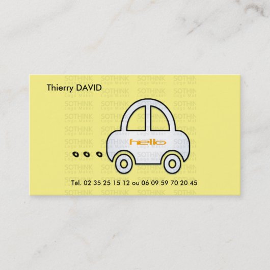 CARTE DE VISITE VOITURE 名刺 (正面)
