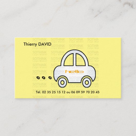 CARTE DE VISITE VOITURE 名刺 (正面)
