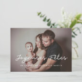 Carte de voeu Joyeuses fetes photo personalisable シーズンカード (スタンド正面)